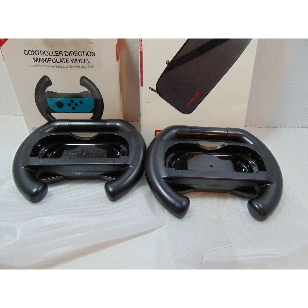 Dobe N-Switch Case and 2 Controller Manipulate (Steering) Wheel - New Open Box -
